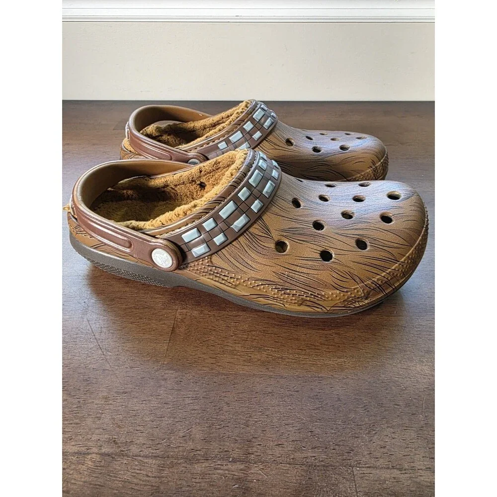 Star Wars x Crocs Classic Lined Chewbacca Clogs Men 8 Women 10 Rare